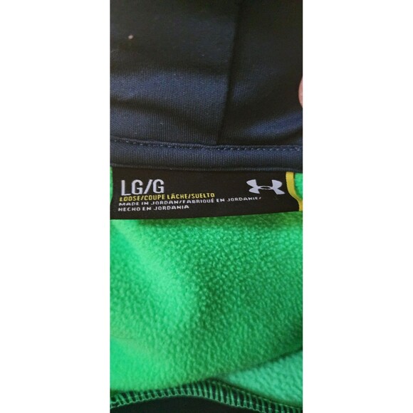 Under Armour Hoodie Mens Large Logo Pullover Flawless Loose Fit D25 Excellent - Picture 6 of 6